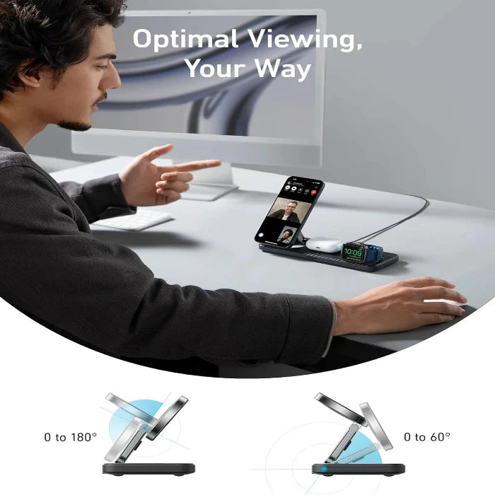 Anker Magsafe Charger Compatible, Maggo 3-In-1 Charging Station