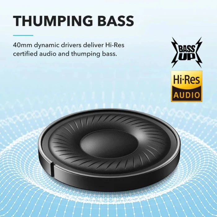 soundcore by Anker Q20i Wireless Bluetooth Over-Ear Headphones
